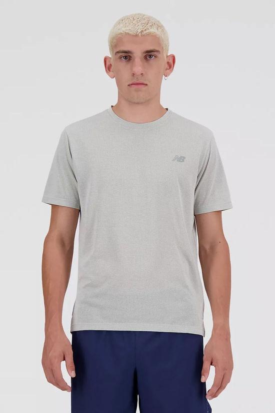 New Balance Mens Athletics T-Shirt Mid Grey Size