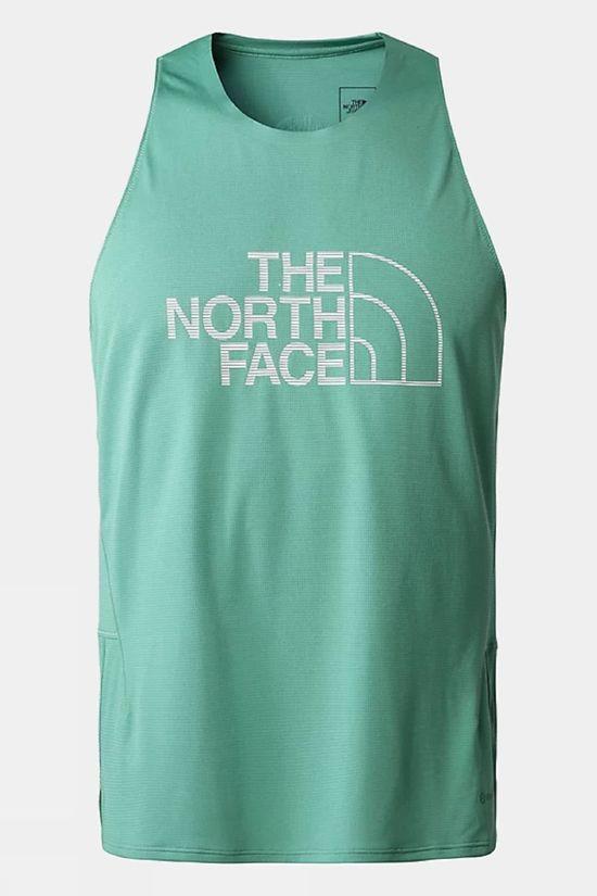 The North Face Mens Summit High Trail Run Tank Top Green Size