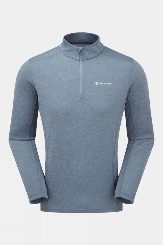 Montane Mens Dart Zip Neck Top Stone Size