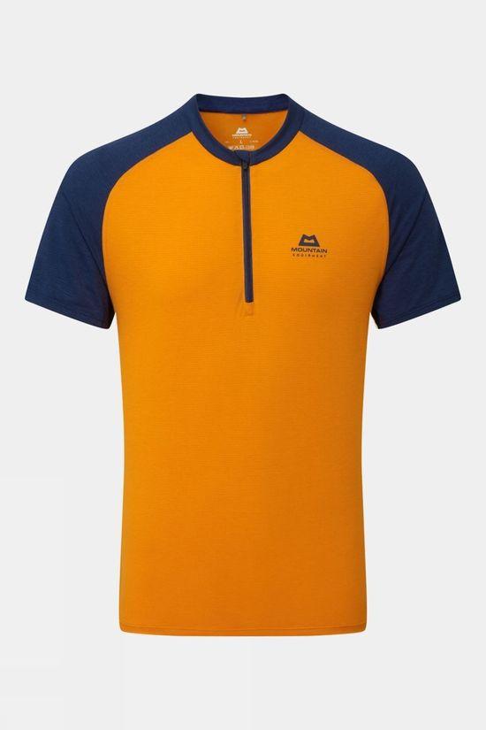 Mountain Equipment Mens Nava Zip Top Orange Size