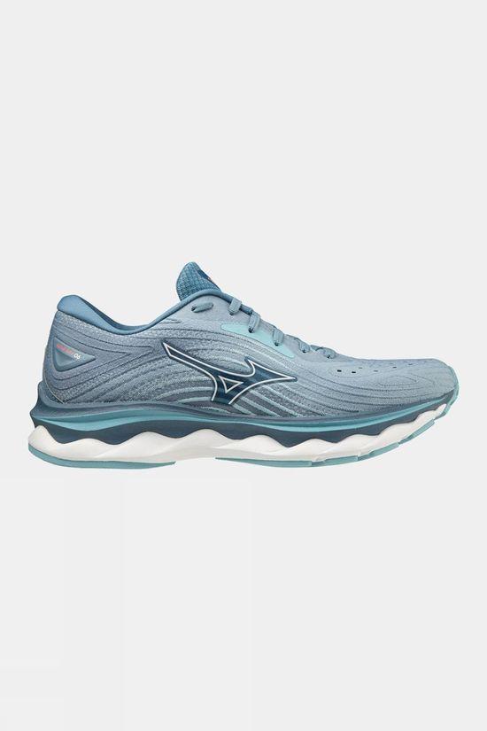 Mizuno Womens Wave Sky 6 Shoes Lt Grey Size