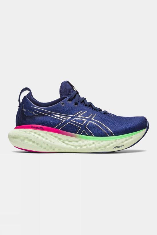 Asics Womens Gel-Nimbus 25 Shoes Indigo Blue Size