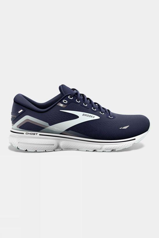 Brooks Womens Ghost 15 Shoes - Wide Navy Size