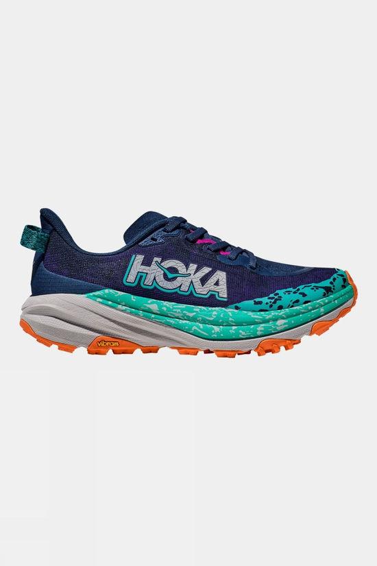 Hoka Womens Speedgoat 6 Shoes - Wide Dk Blue Size