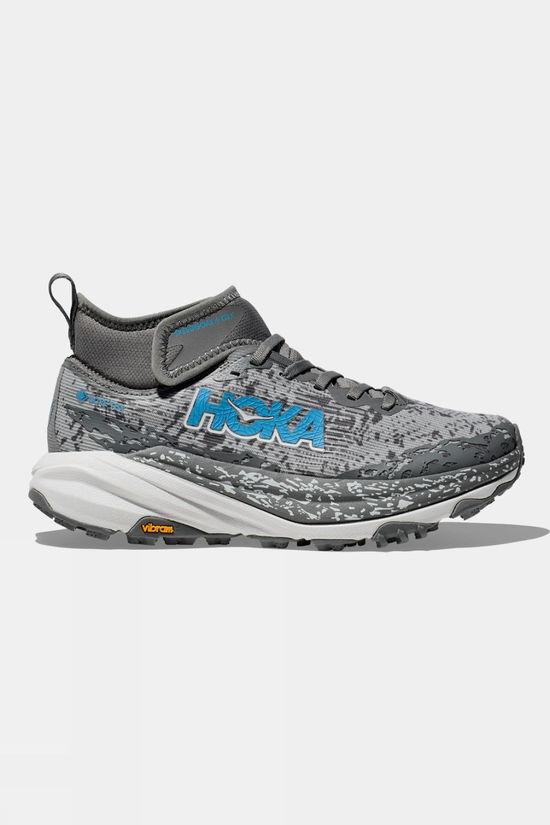 Hoka Womens Speedgoat 6 Mid GTX Shoes Lt Grey Size