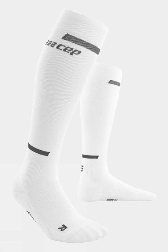 CEP Womens Tall Compression Socks White Size