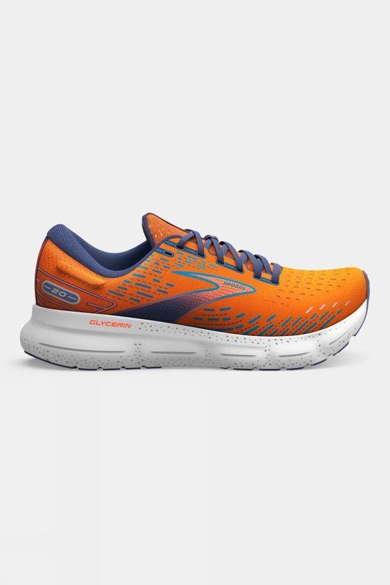 Brooks Mens Glycerin 20 Shoes Orange Size