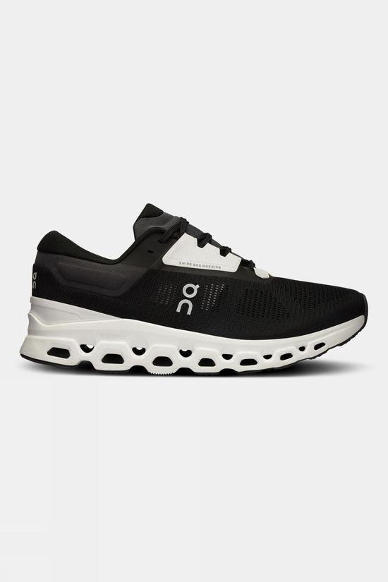 On Mens Cloudstratus 3 Shoes Black Size