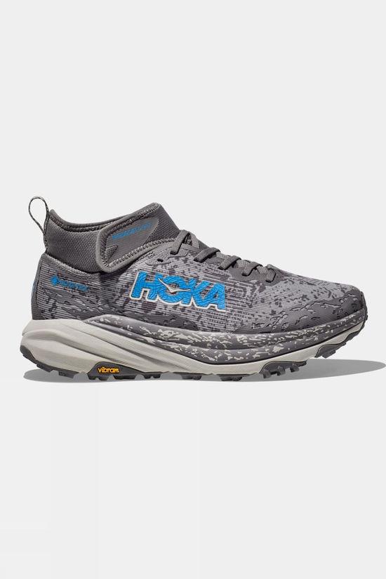 Hoka Mens Speedgoat 6 Mid GTX Shoes Lt Grey Size