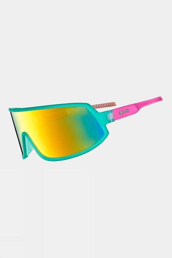 Goodr Save A Bull, Ride A Rodeo Clown Sunglasses Turquoise Size