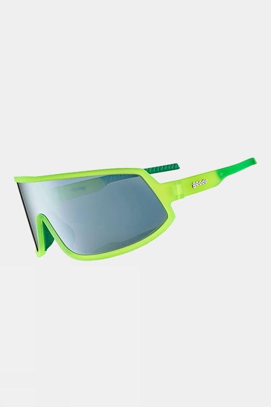 Goodr Nuclear Gnar Wrap Sunglasses Lime Green Size