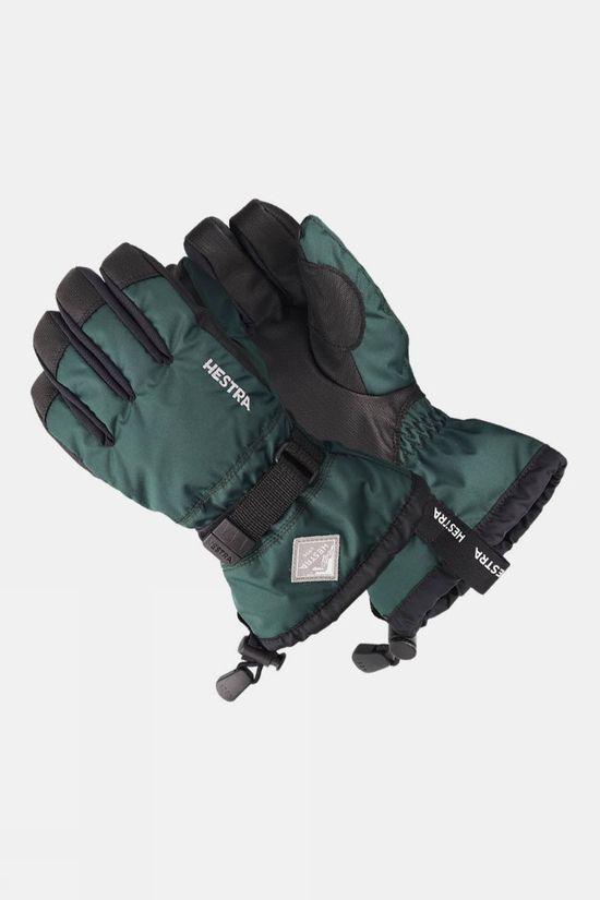 Hestra Kids Gauntlet CZone Jr.5 Ski Gloves Green Size 10-11 Years