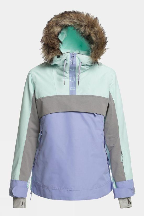 Roxy Womens Shelter Snow Jacket Lt Green Size