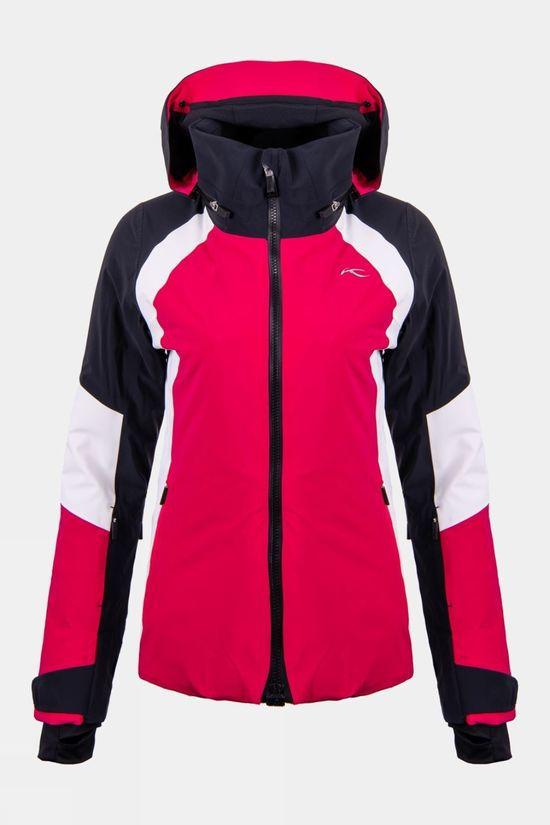 Kjus Womens Acrux Ski Jacket Deep Pink Size