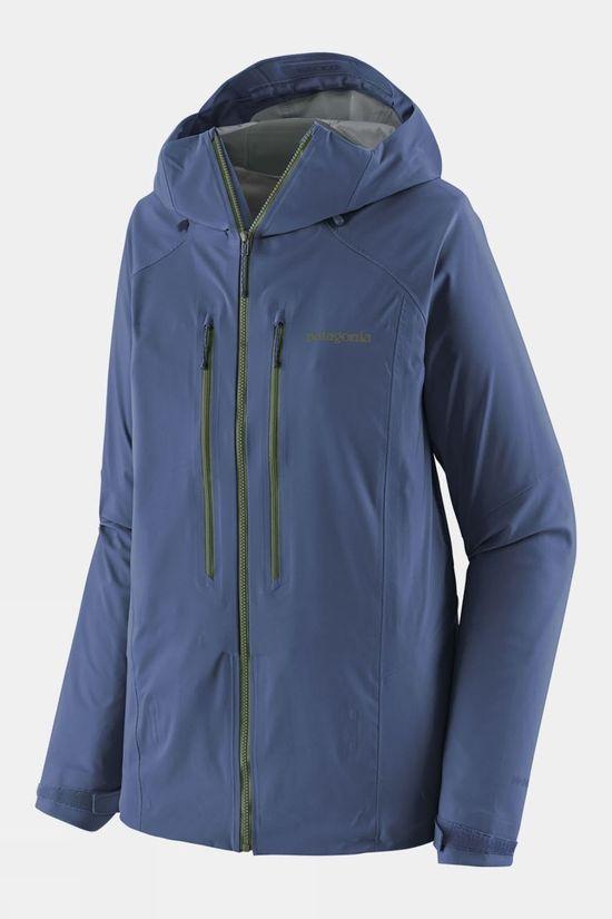 Patagonia Womens Stormstride Jacket Mid Blue Size