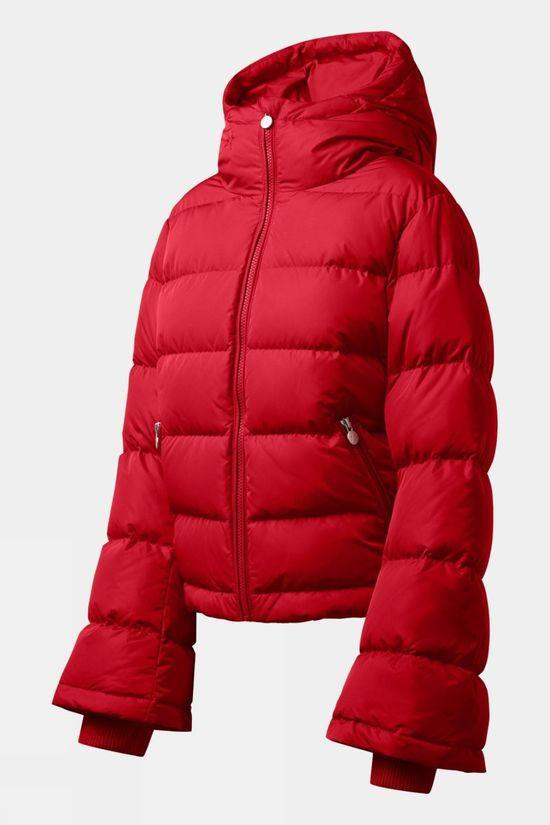 Perfect Moment Womens Polar Flare Ski Jacket Red Size