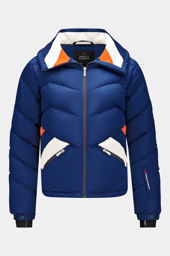 Perfect Moment Womens Ski Duvet Jacket Navy Size