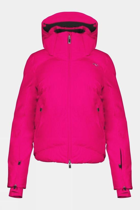 Kjus Womens Bluebird Ski Jacket Deep Pink Size