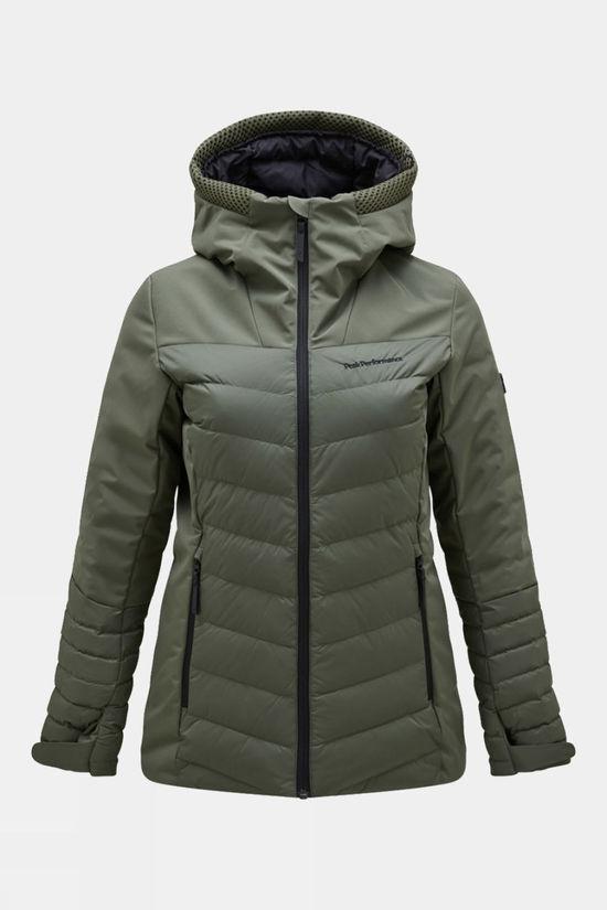 Peak Performance Womens Blackfire Ski Jacket Dk Green Size