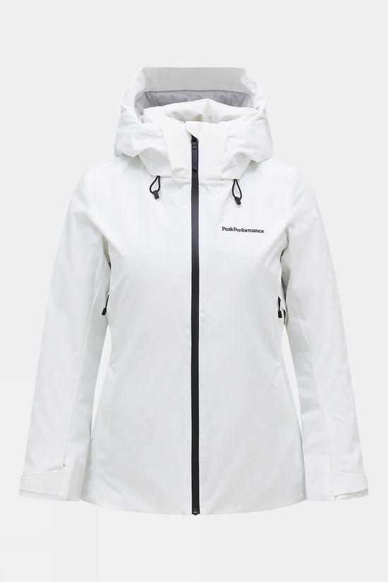 Peak Performance Womens Anima Insulated Jacket Off White Size