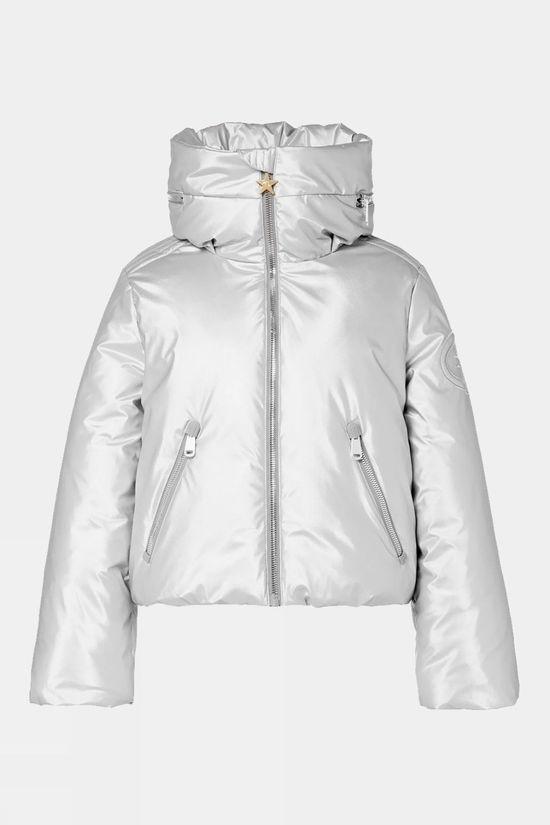 Goldbergh Womens Soleil Ski Jacket Silver Size 14