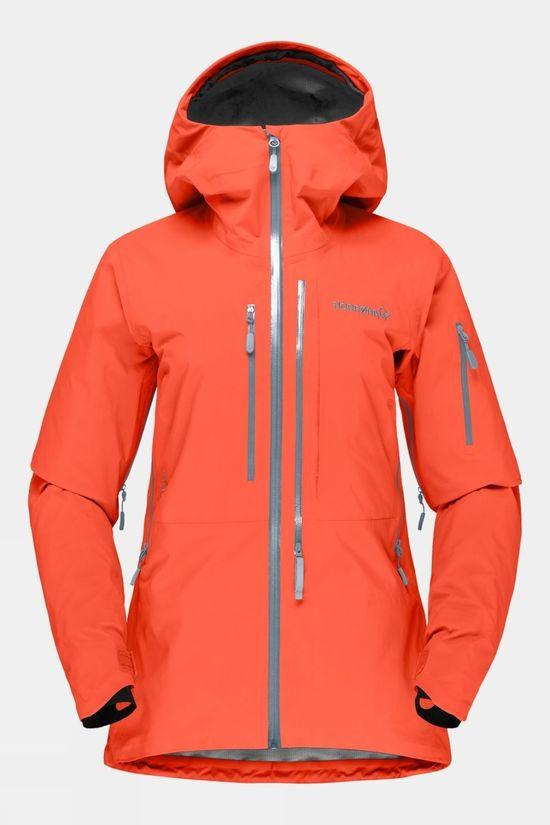 Norrona Womens Lofoten GTX Pro Jacket Orange Size