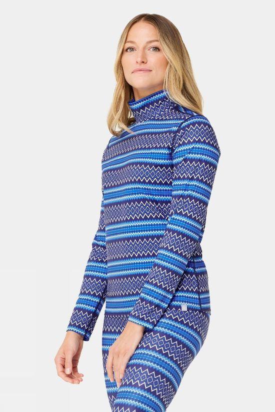 Krimson Klover Womens Sanitas First layer Top Blue Size