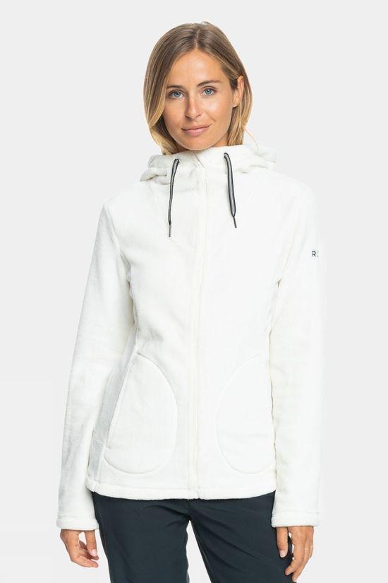 Roxy Womens Tundra Full Zip Fleece White Size