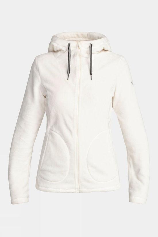 Roxy Womens Tundra Full Zip Fleece White Size