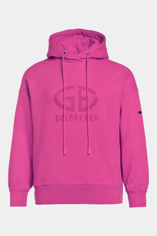 Goldbergh Womens Sparkling Hoodie Mid Pink Size