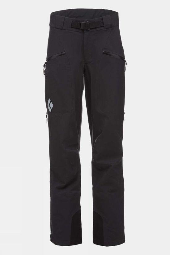 Black Diamond Womens Recon Stretch Ski Pants - Regular Black Size