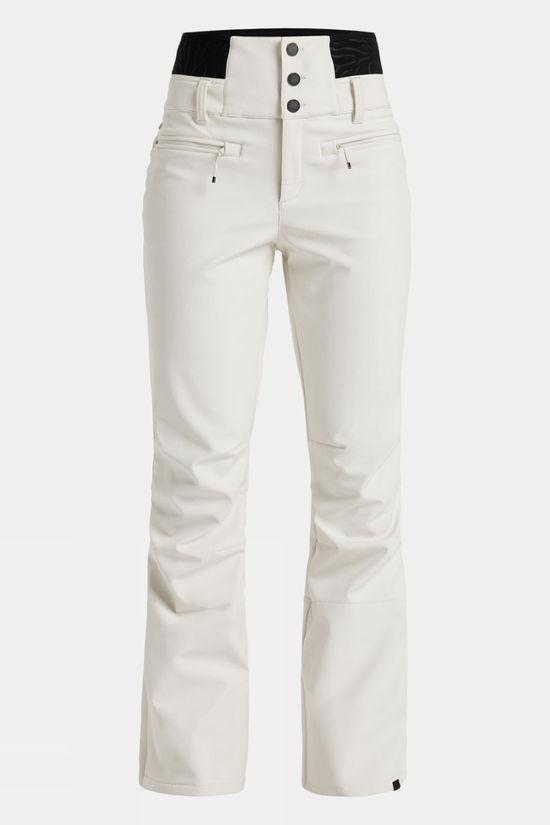 Roxy Womens Rising High Ski Pants Off White Size