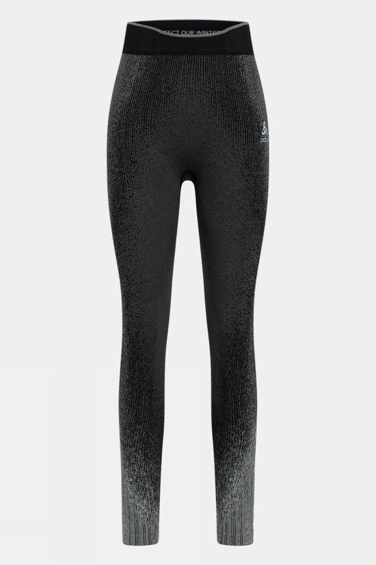 Odlo Womens Long Blackcomb Eco Baselayer Bottoms Black Size