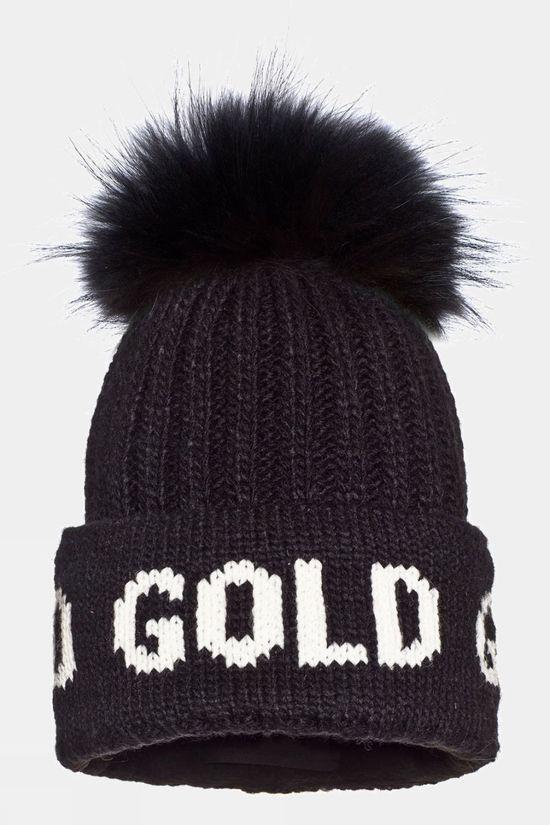 Goldbergh Womens Hodd Faux Pom Beanie Black Size