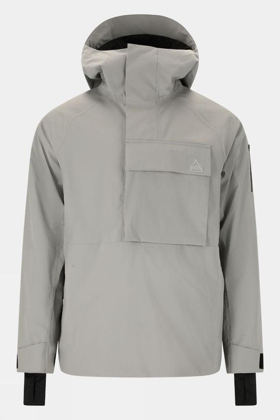 SOS Mens Sestriere Insulated Anorak Lt Grey Size