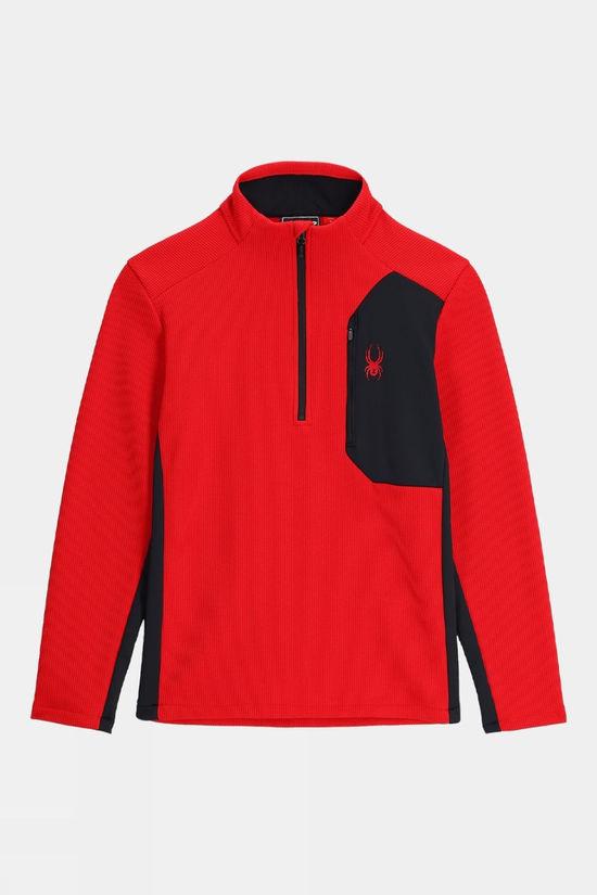 Spyder Mens Bandit Half Zip Fleece Red Size