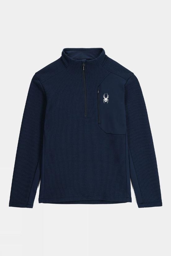 Spyder Mens Bandit Half Zip Fleece Navy Size