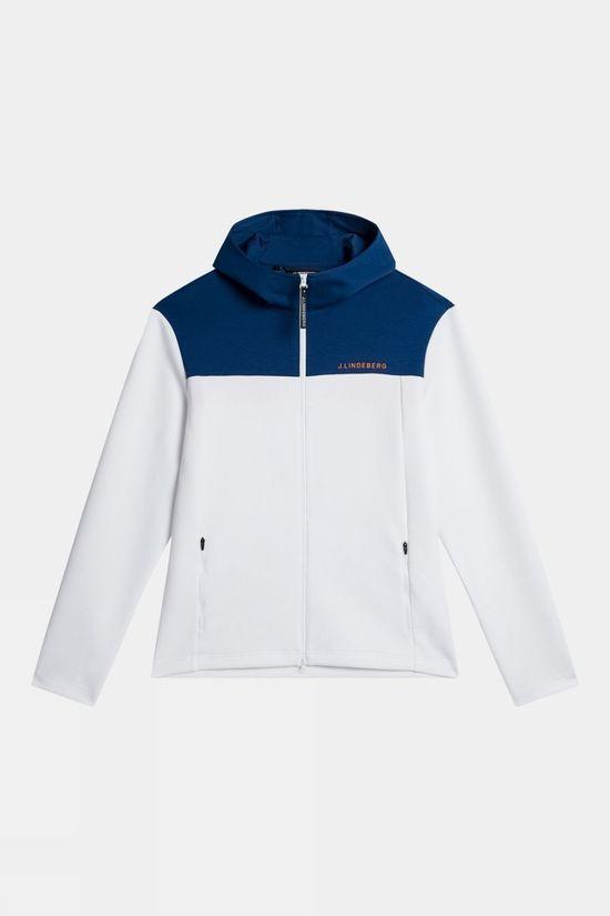 J.Lindeberg Mens Jeff Half Zip Fleece White Size