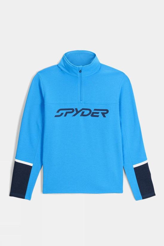 Spyder Mens Speed Half Zip Fleece Blue Size