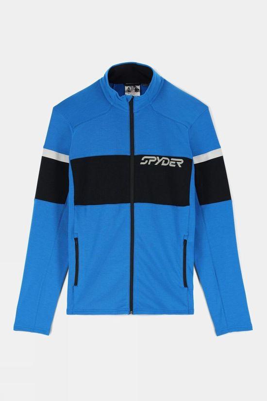 Spyder Mens Speed Full Zip Fleece Blue Size