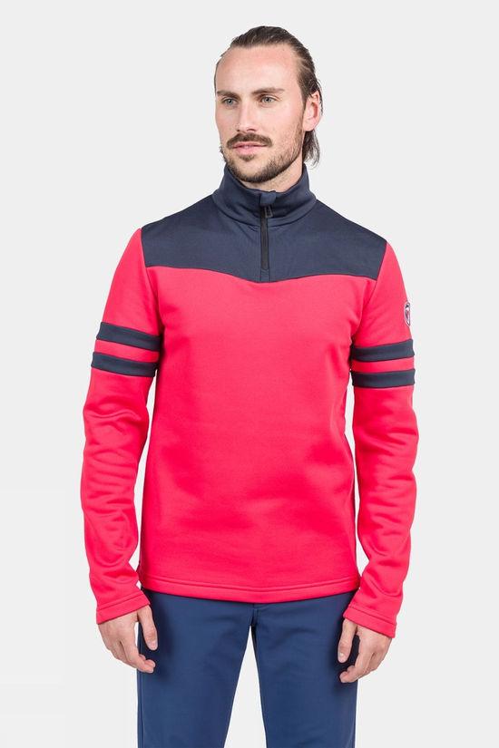 Rossignol Mens Resort Half Zip Top Red Size