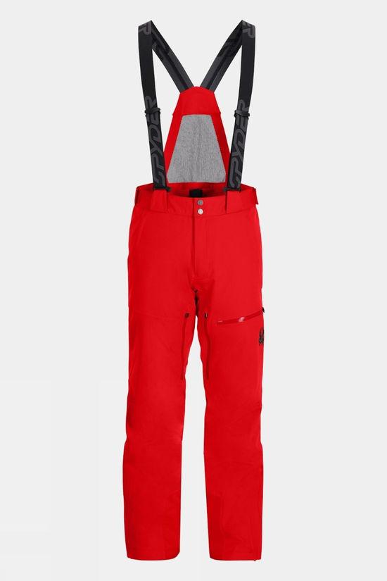 Spyder Mens Dare Ski Pants Red Size