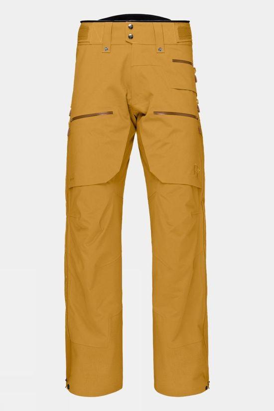 Norrona Mens Lofoten GTX Pro Ski Trousers - Regular Mustard Size