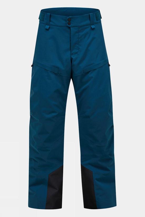 Peak Performance Mens Maroon Ski Pants Turquoise Size