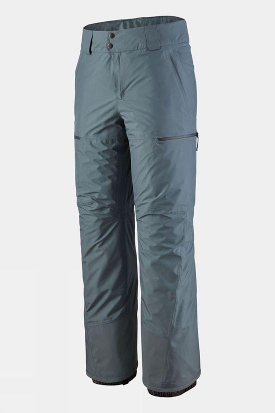 Patagonia Mens Powder Town Ski Pants - Regular Mid Grey Size