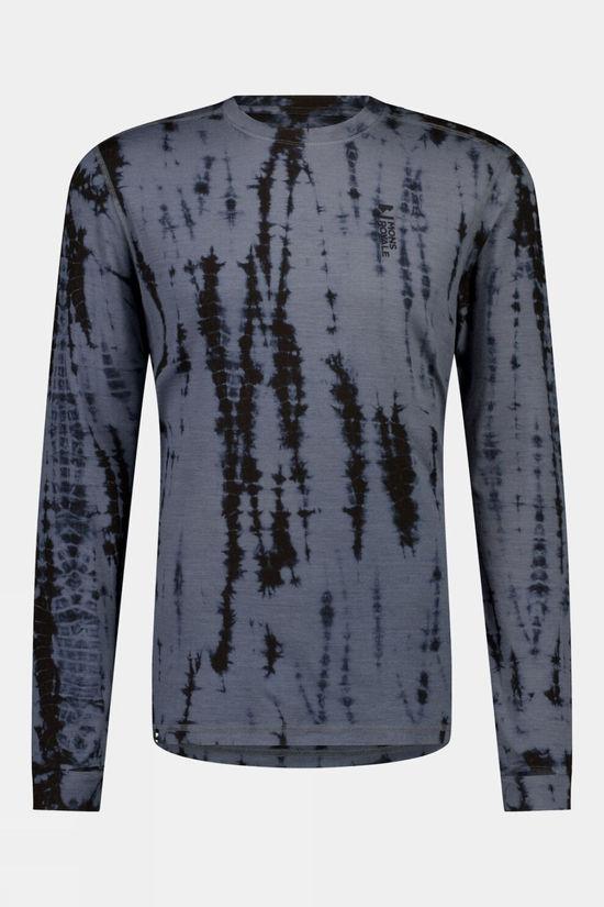 Mons Royale Mens Cascade Merino Flex 200 Long Sleeve Top Mid Grey Size