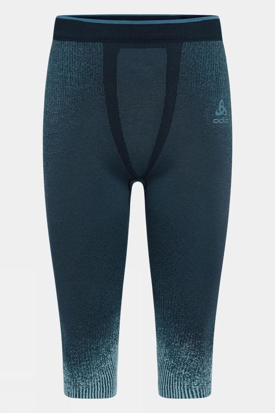 Odlo Mens Blackcomb Eco 3/4 Base Layer Bottom Mid Blue Size