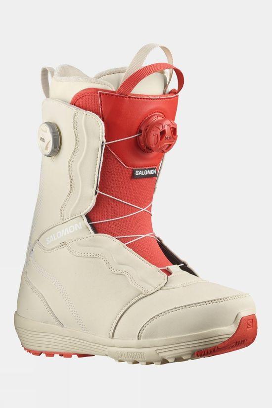 Salomon Womens Ivy Boa Snowboard Boots Off White Size