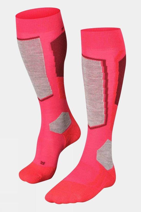 Falke Womens SK2 Intermediate Ski Socks Mid Pink Size