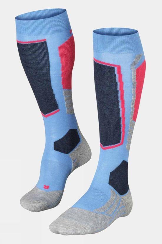 Falke Womens SK2 Intermediate Ski Socks Blue Size